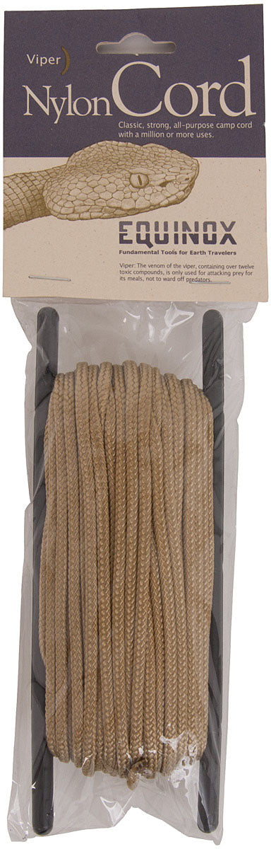 Equinox 1/8-Inch Nylon Utility Cord - 50 Feet - Gold