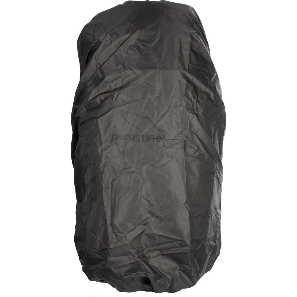 Black Peregrine Ultralight Pack Cover for 60–80 L backpacks, with a gathered lower edge