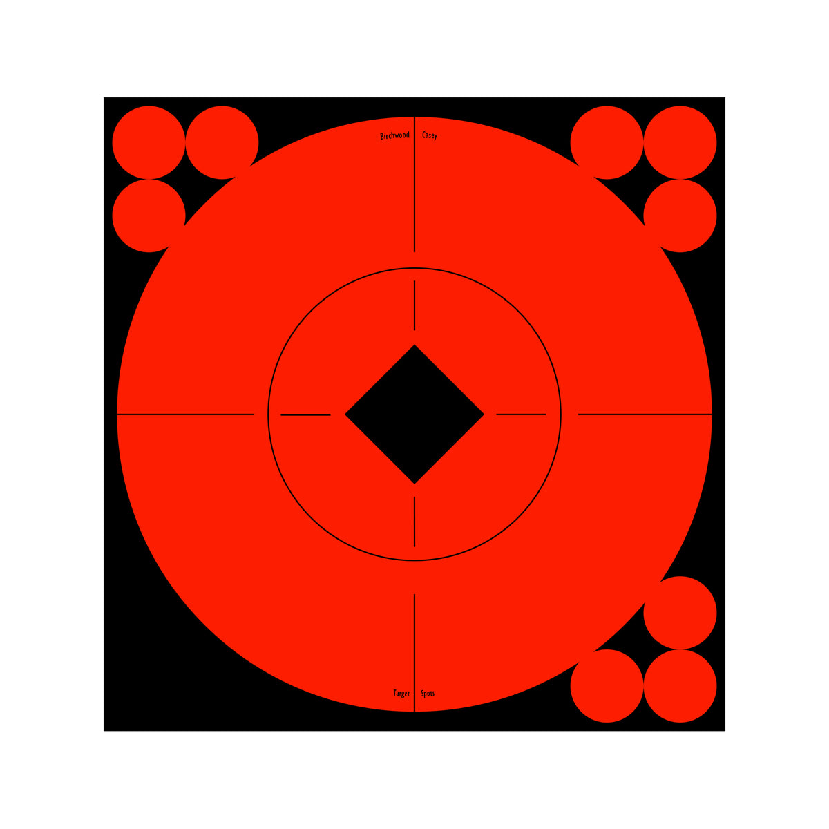 Birchwood Casey Target Spots 6-inch orange targets 10 pack with repair pasters