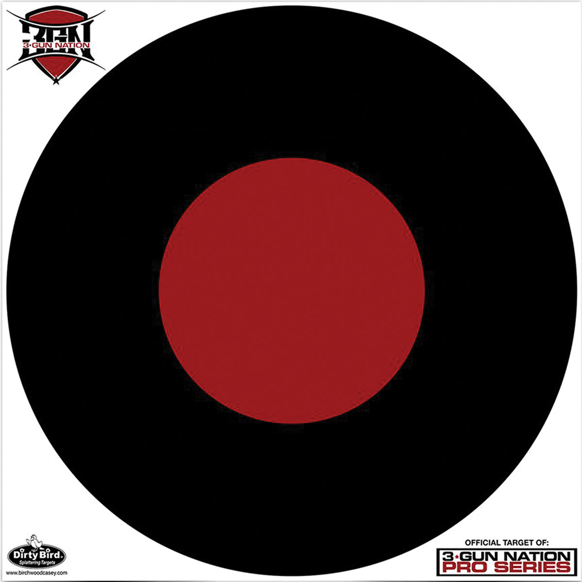 Birchwood Casey Dirty Bird 17.25-inch 3-Gun Nation reactive target five pack