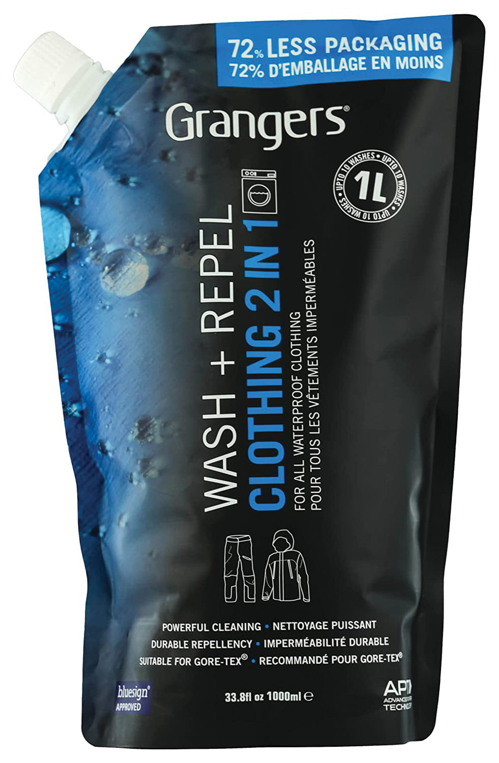 Grangers Wash + Repel Clothing 2 in 1 - 1 L