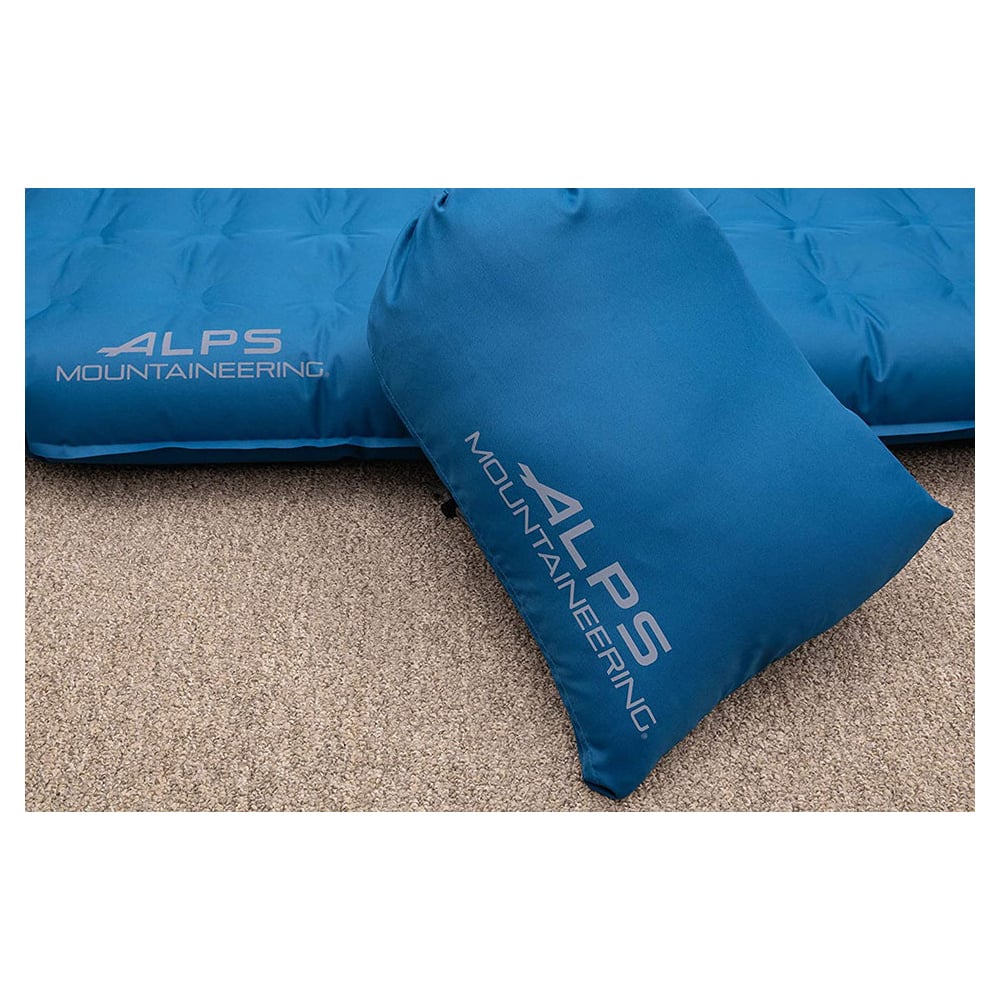 ALPS Vertex air bed with its blue carry bag