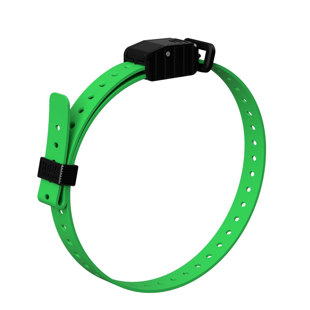 Hoss Straps 3/4" Replacement E-Collar Strap - bright green example, product view
