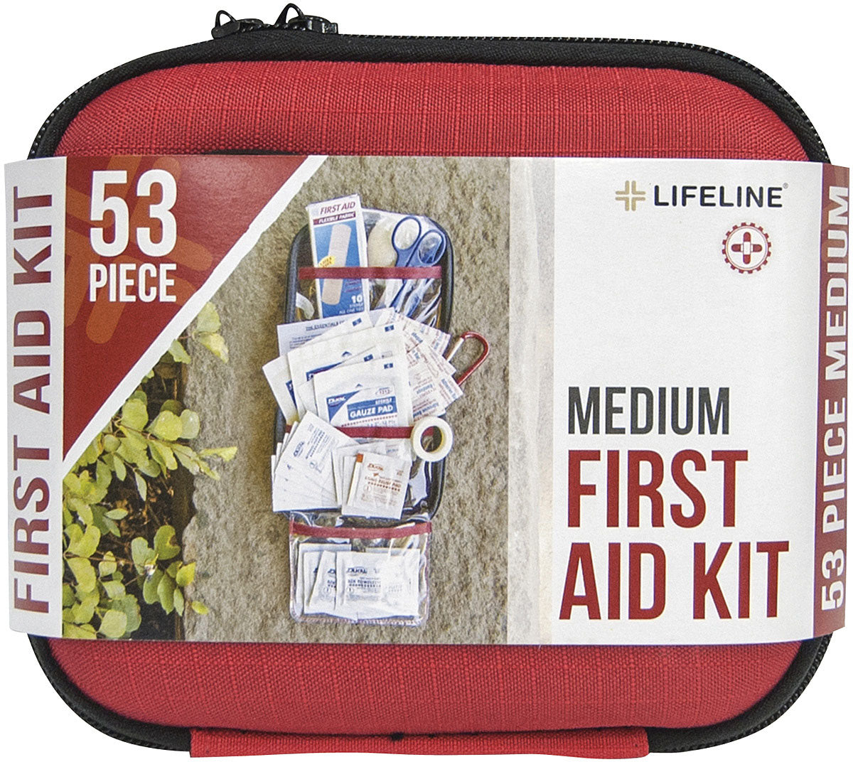Lifeline Hard Shell First Aid Kit - Medium, 53 Pieces