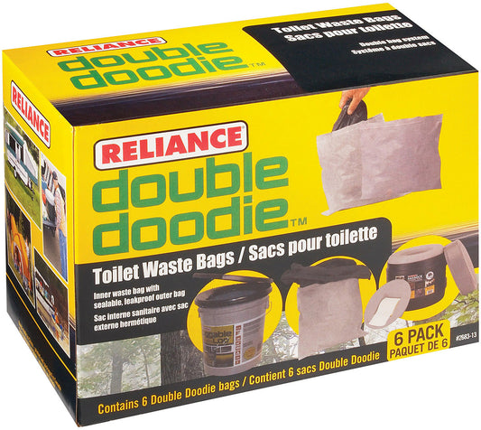 Reliance Double Doodie Waste Bags without Bio-Gel - 6 Pack