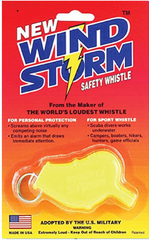 Storm Windstorm Safety Whistle - Yellow
