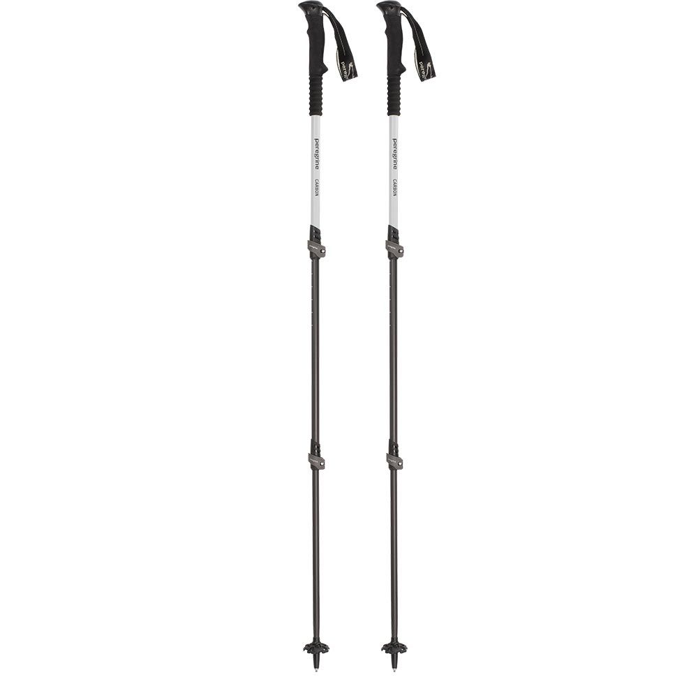 Pair of Peregrine Uinta Carbon telescoping trekking poles extended