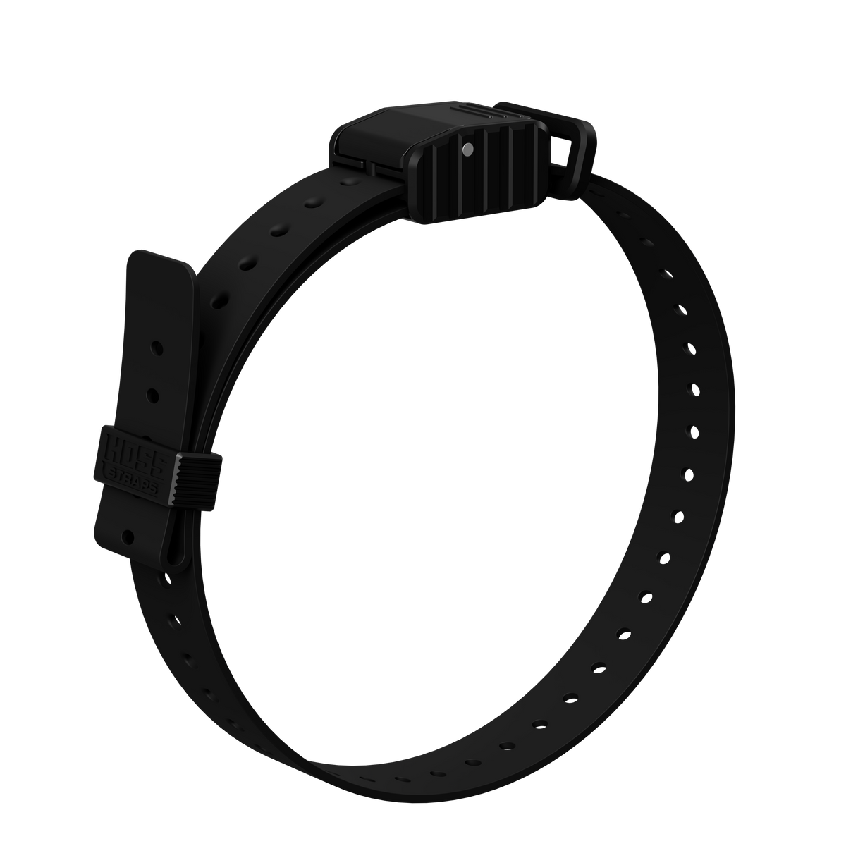 Hoss Straps 1" Replacement E-Collar Strap - black example, product view