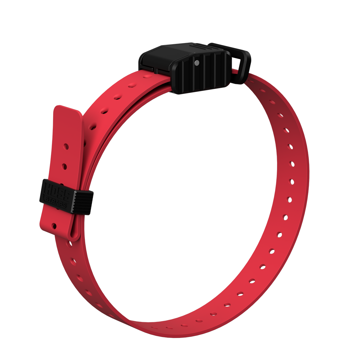Hoss Straps 1" Replacement E-Collar Strap - red example, product view