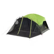 Coleman Carlsbad tent with screen room, front three-quarter view