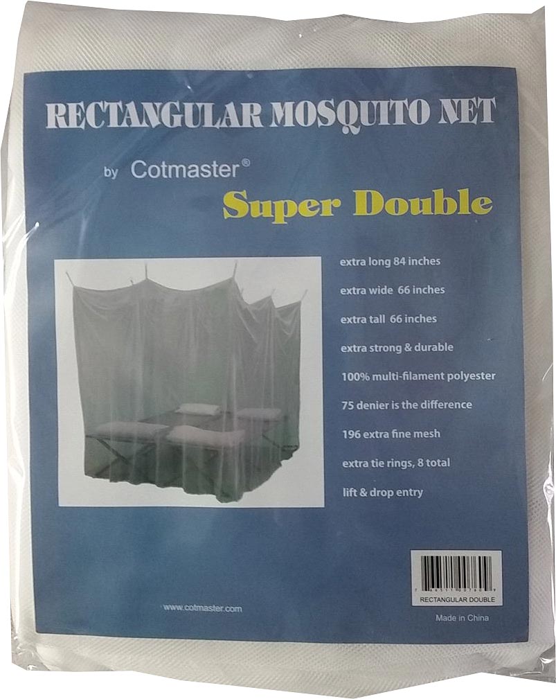 Cotmaster Double Mosquito Net - 66 x 84 x 66 Inches