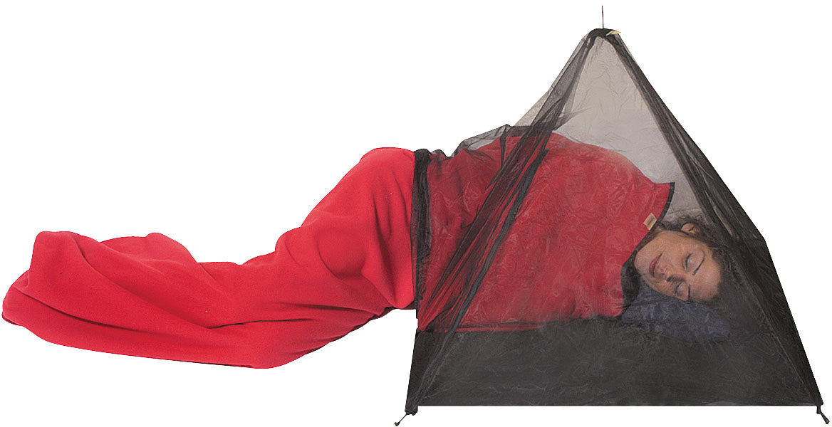 Equinox Mantis sleep screen around the head end of a sleeping bag - sleeping bag not included