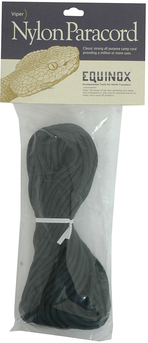 Equinox 550 Paracord - 50 Feet - Black