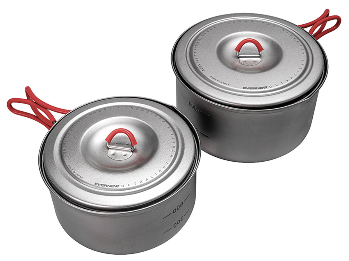 Evernew Ti U.L. Pot Set - 900 ml and 1300 ml