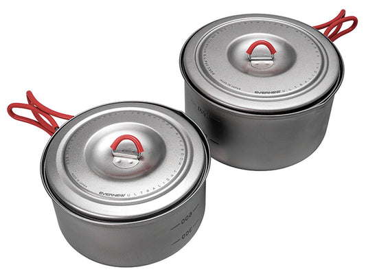 Evernew Ti U.L. Pot Set - 900 ml and 1300 ml