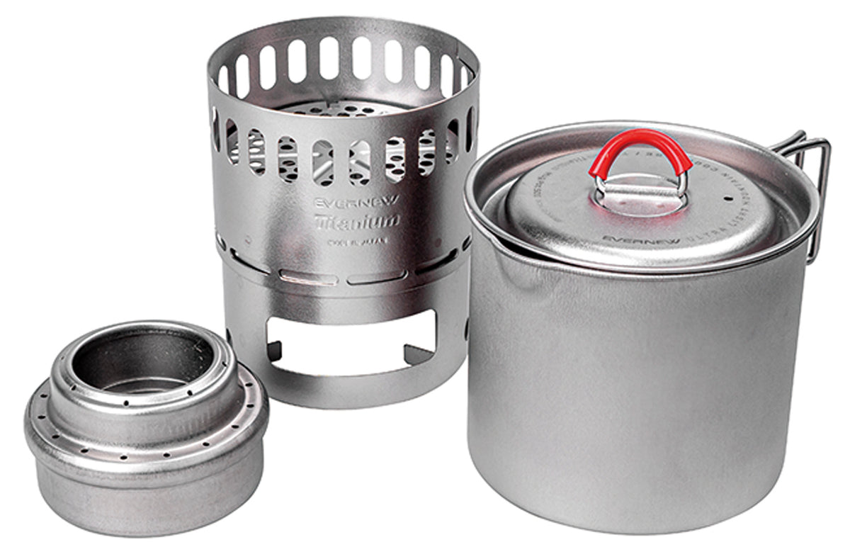 Evernew Ti Mug Pot 500 Stove Set - Titanium