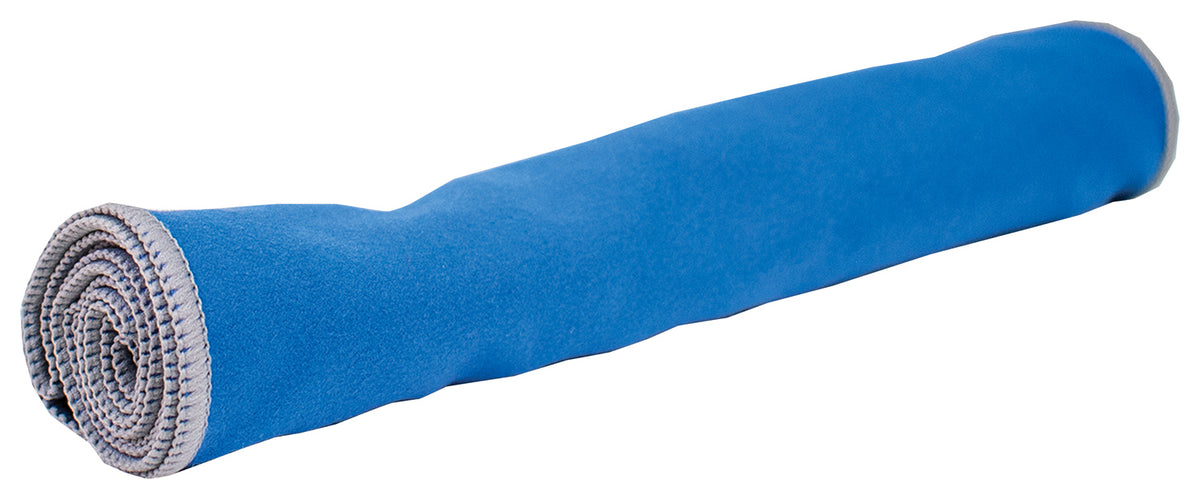 Frogg Toggs Chilly Pad Pro cooling towel rolled up in blue
