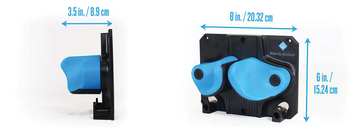 Gravity Grabber OG wall-mounted ski and snowboard storage rack