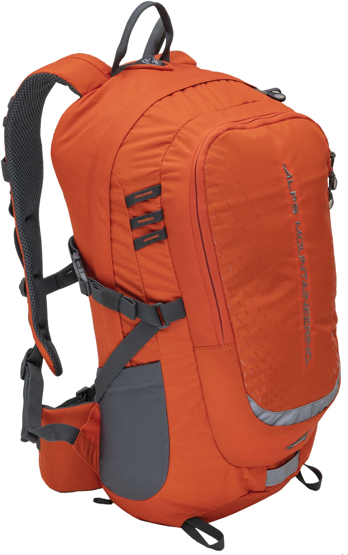 ALPS Mountaineering Hydro Trail 17L pack in Chili, angled front view
