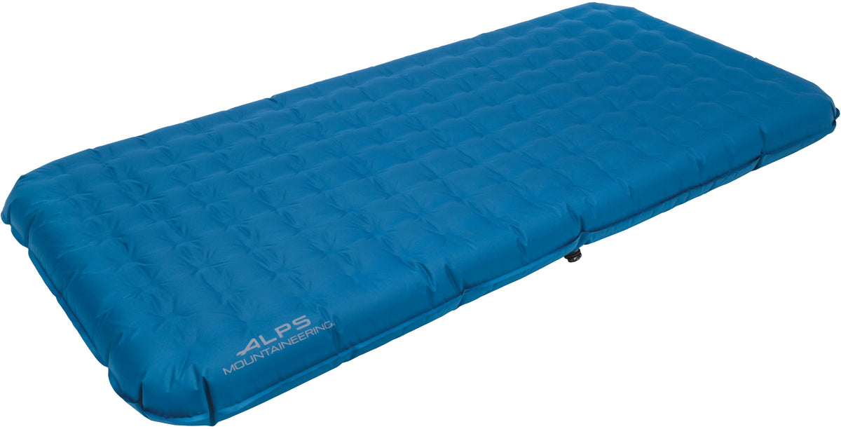 ALPS Mountaineering Vertex Twin air bed in blue, inflated