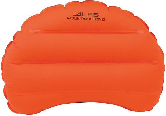 ALPS Mountaineering Versa inflatable pillow in Flame orange, front view