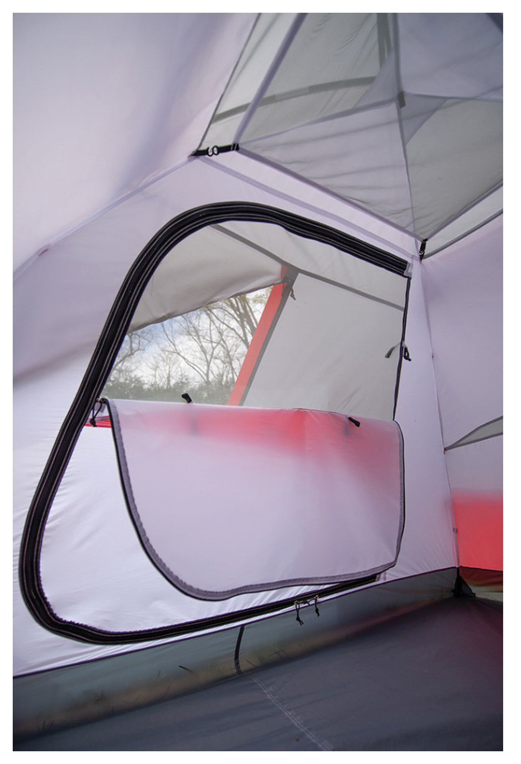 ALPS Taurus tent interior showing its mesh door window
