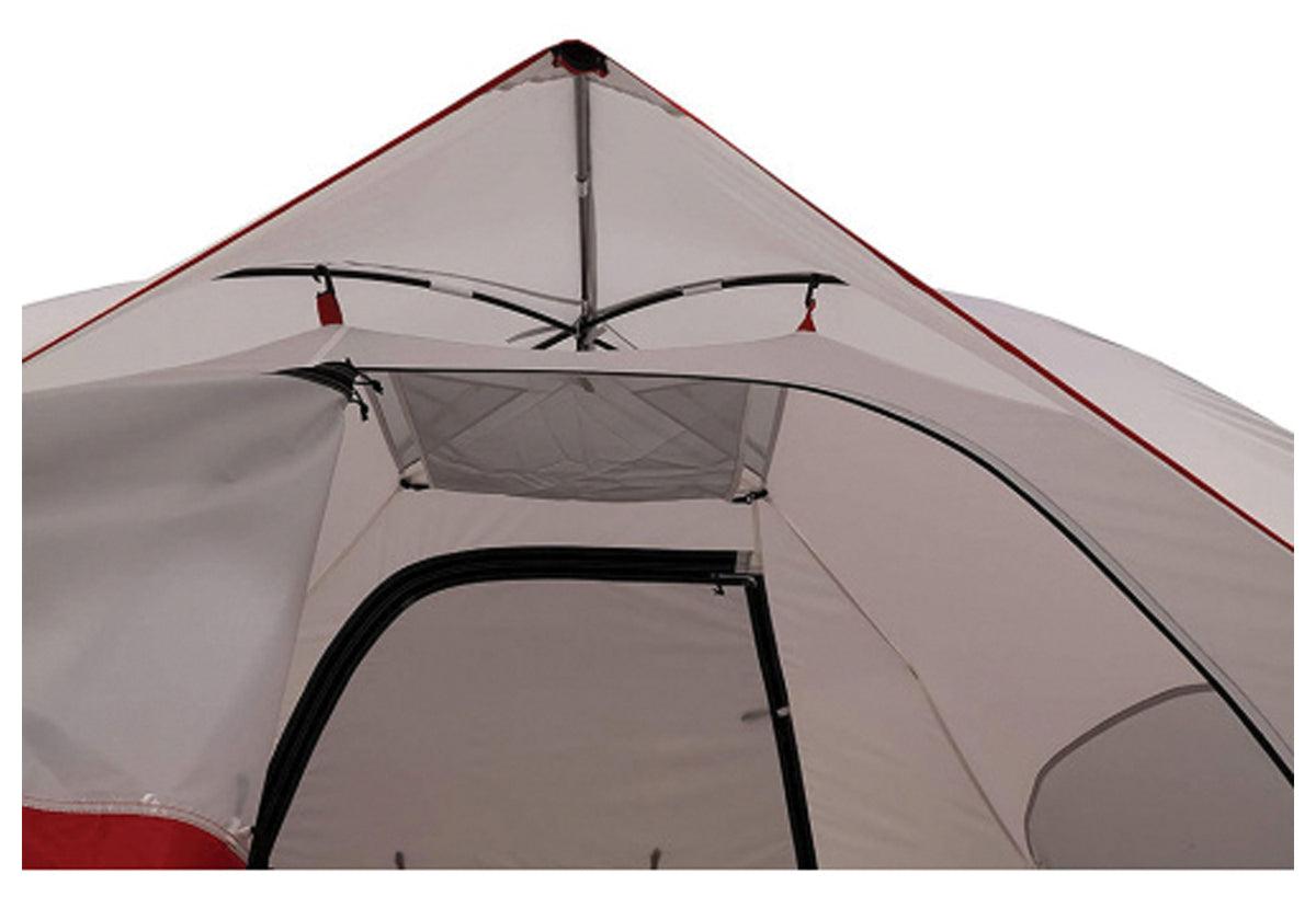 Gear loft suspended inside the ALPS Meramac 4 tent