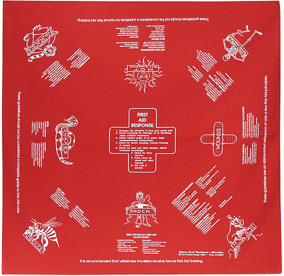 The Printed Image First Aid Bandana - 22 x 22 Inches
