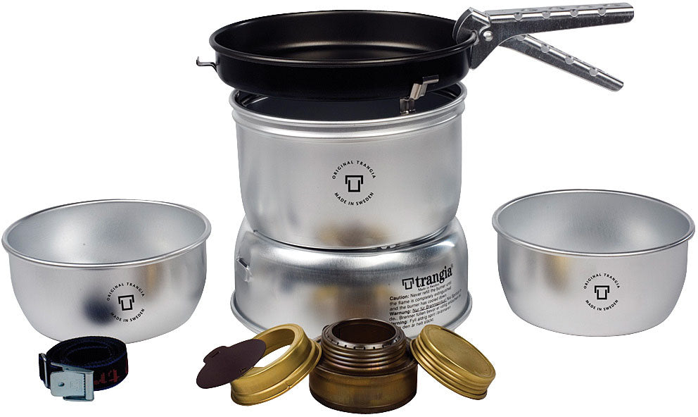 Trangia 27-3 UL kit with aluminum saucepans, nonstick frying pan and spirit burner