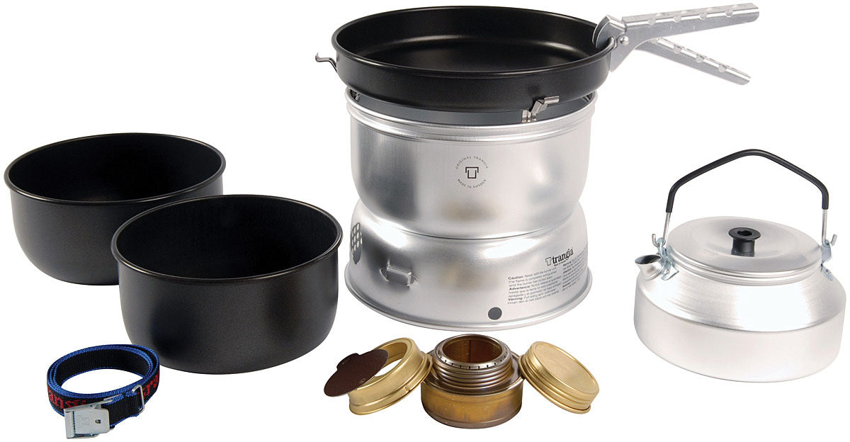 Trangia 25-6 UL Alcohol Stove Kit with Kettle — spirit burner included; pictured gas burner is not included