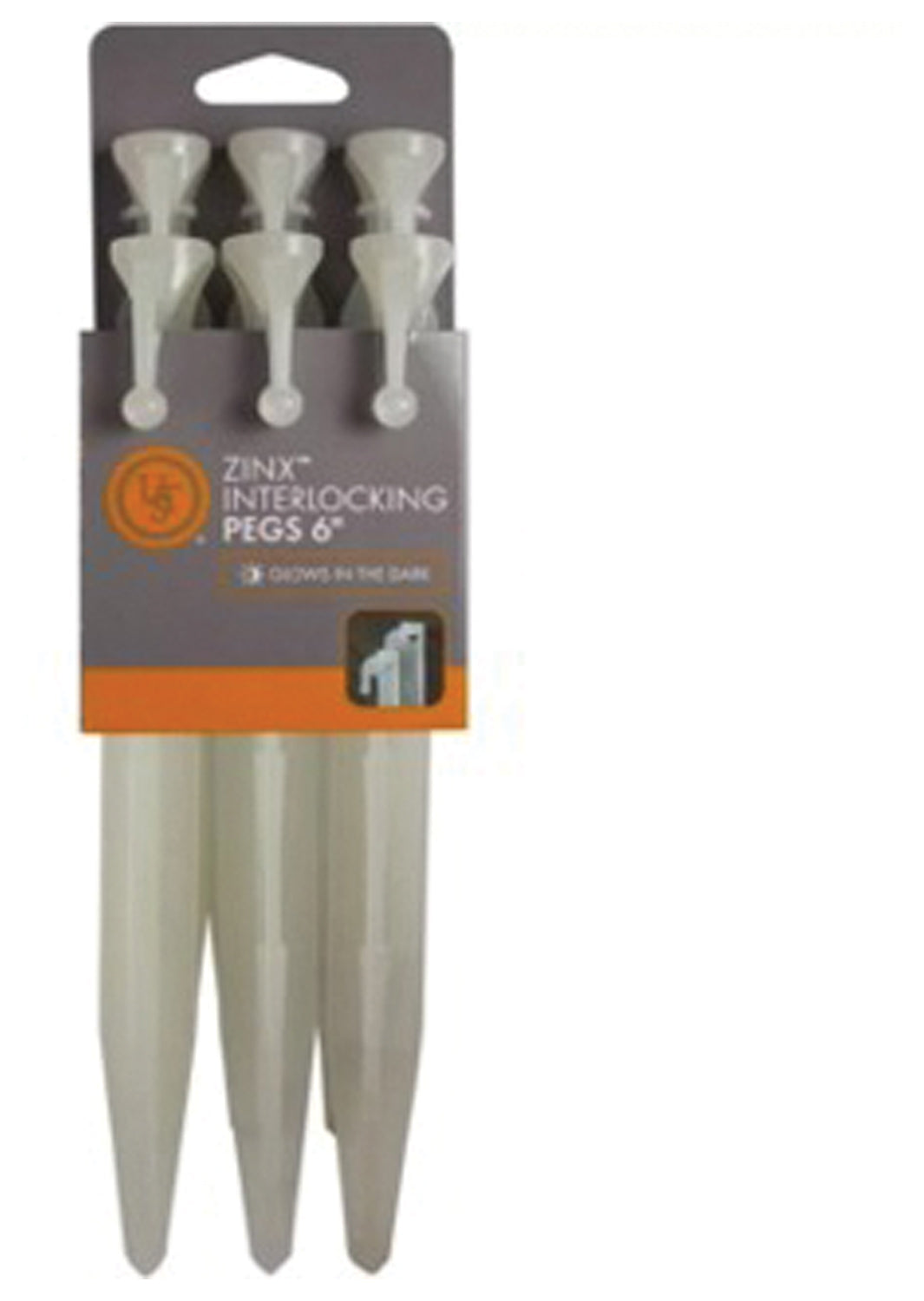 UST Zinx Interlocking Tent Pegs, 6-Pack - 9 Inch