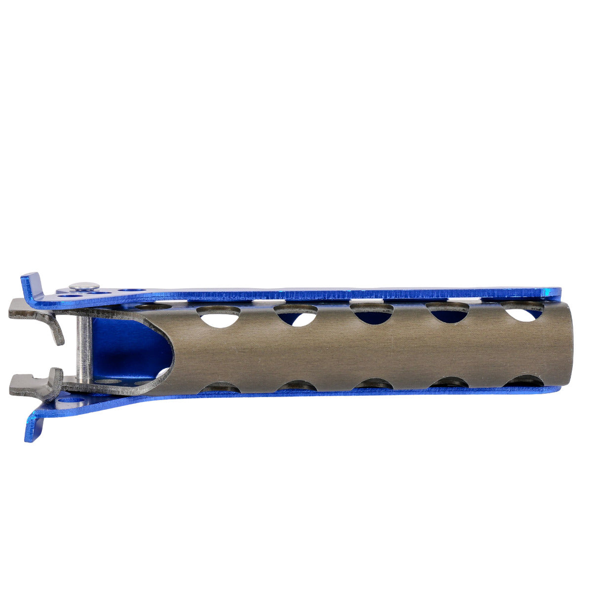 Folded Olicamp blue aluminum pot lifter