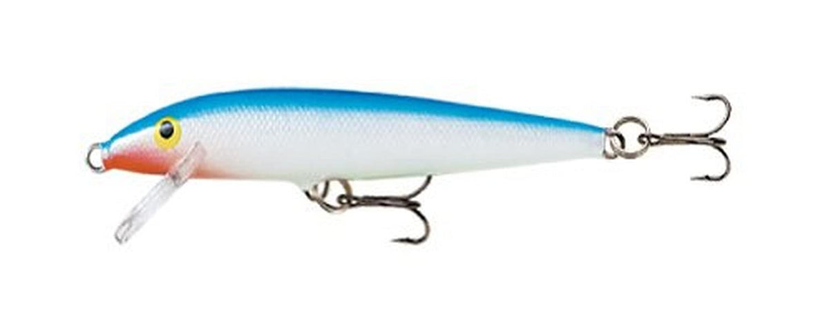 Rapala Original Floating lure in a blue and silver example color