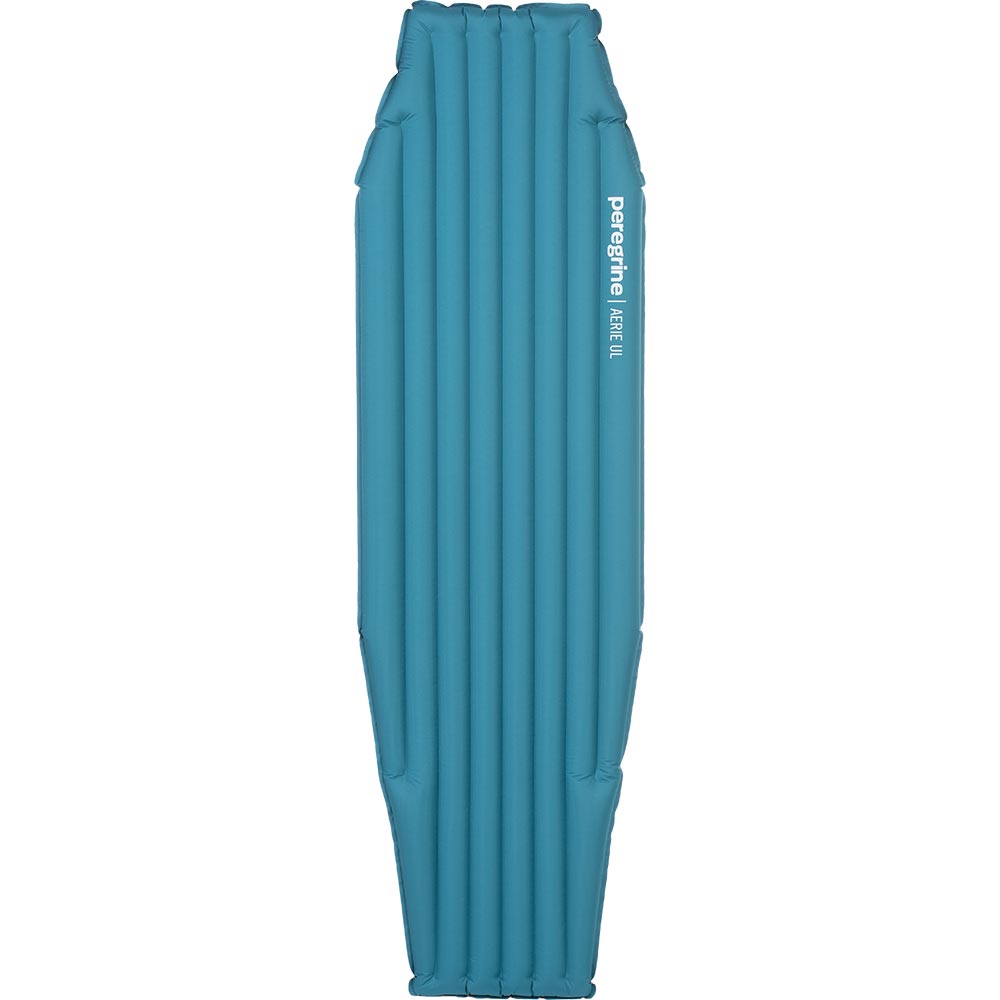 Full-length blue top of the Peregrine Aerie UL mummy-shaped air pad
