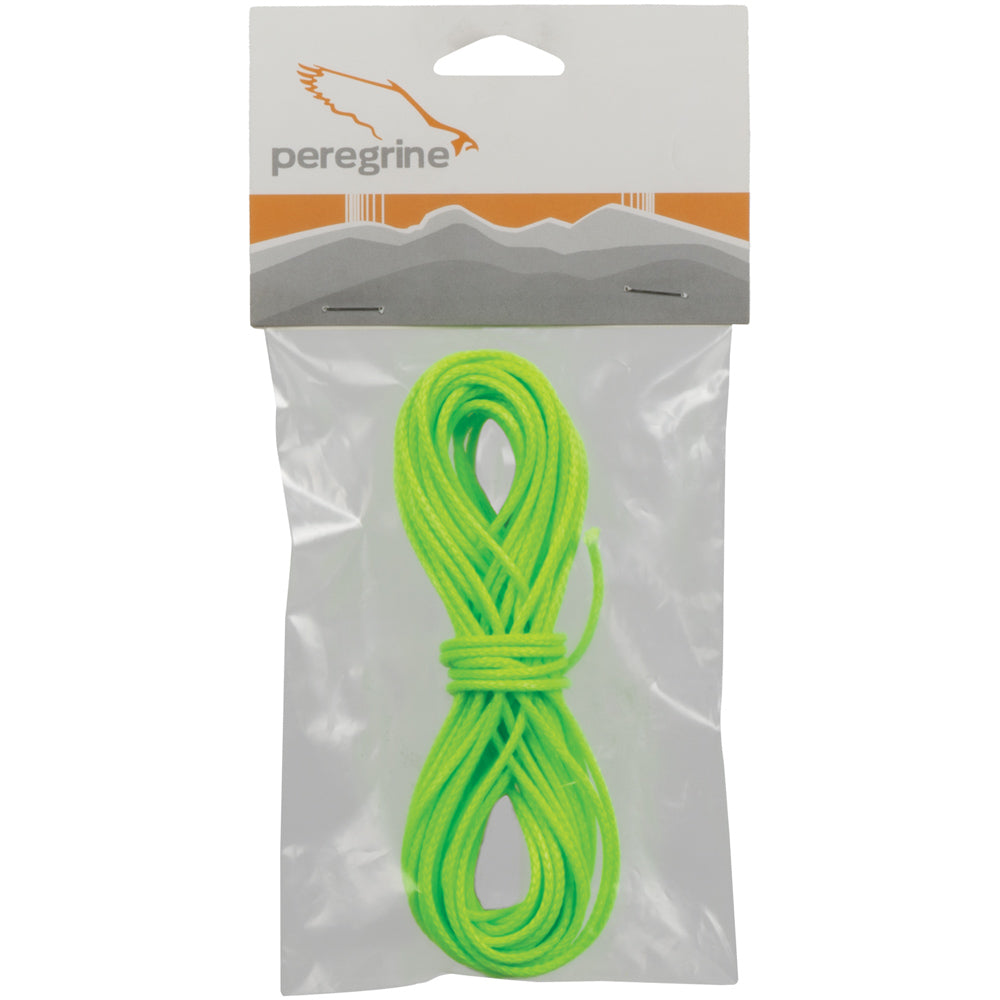 Bright-green Peregrine DynaGLIDE line in its retail package