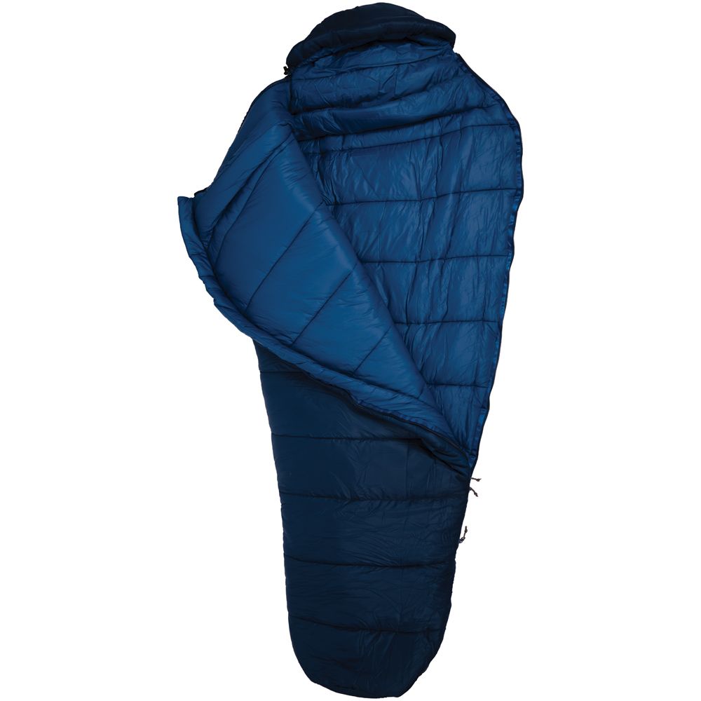 Peregrine Endurance sleeping bag partially unzipped to show the interior