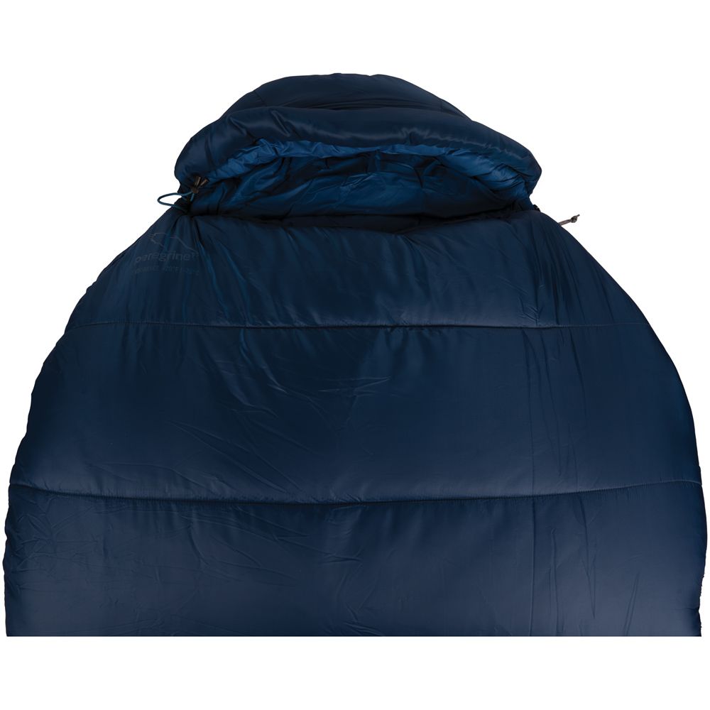 Close-up of the hood and upper baffles on the Peregrine Endurance sleeping bag