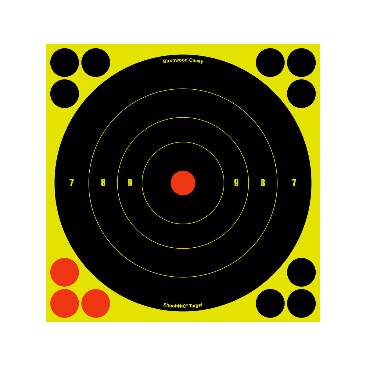 Birchwood Casey Shoot-N-C 8-inch bull's-eye targets six pack