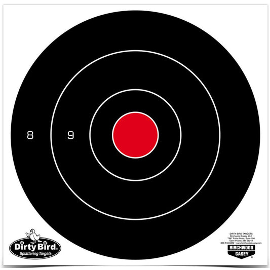 Birchwood Casey Dirty Bird 8-inch bull's-eye reactive target 25 pack