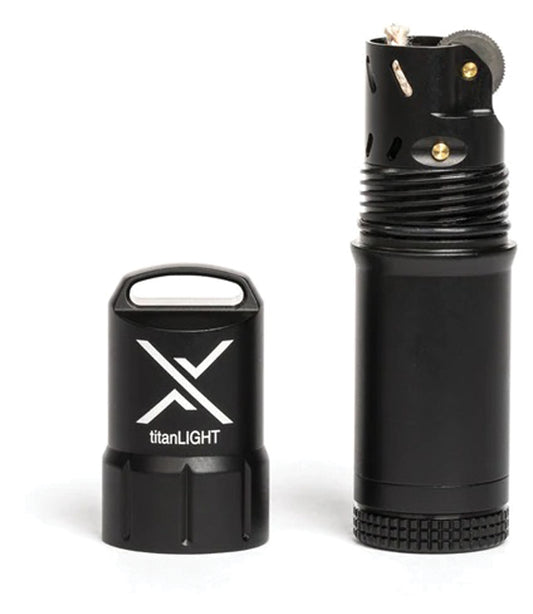 Exotac titanLIGHT Refillable Lighter, Black