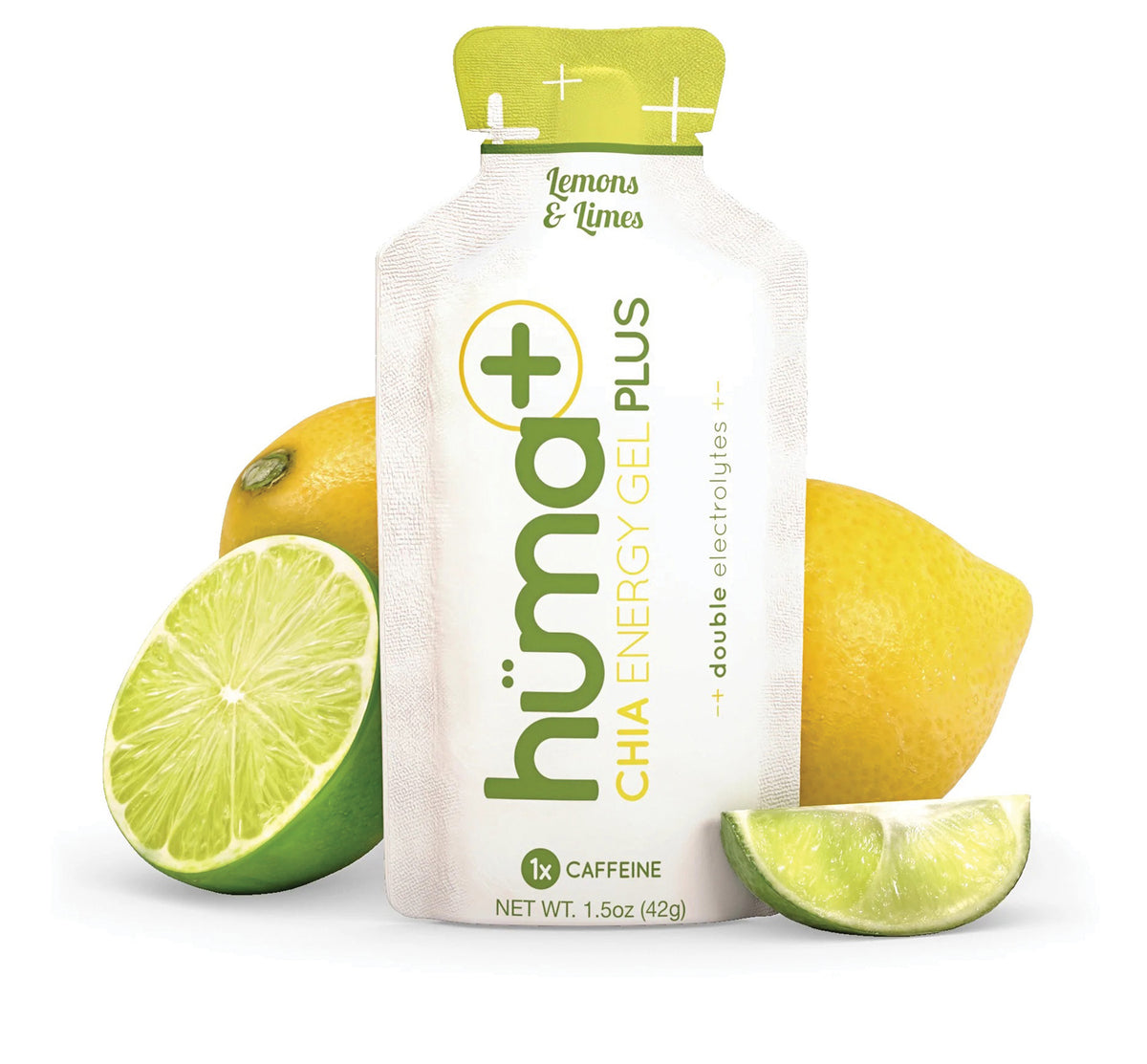 Hüma Plus Chia Energy Gel - Lemon Lime, Caffeinated
