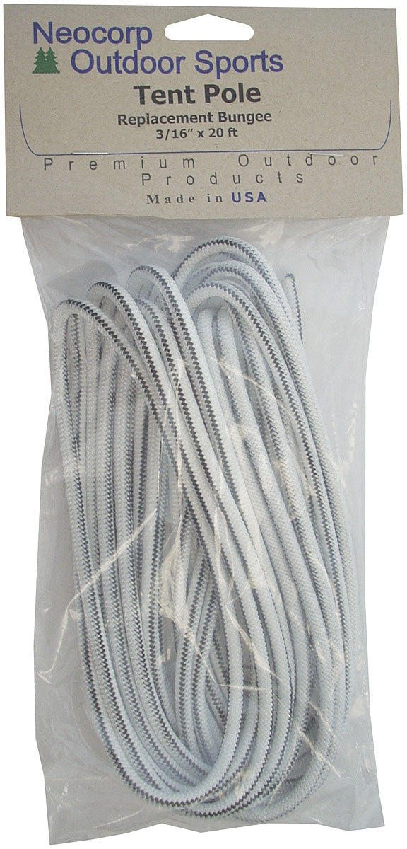 Neocorp Tent Pole Replacement Shock Cord - 3/16 Inch, 20 Feet