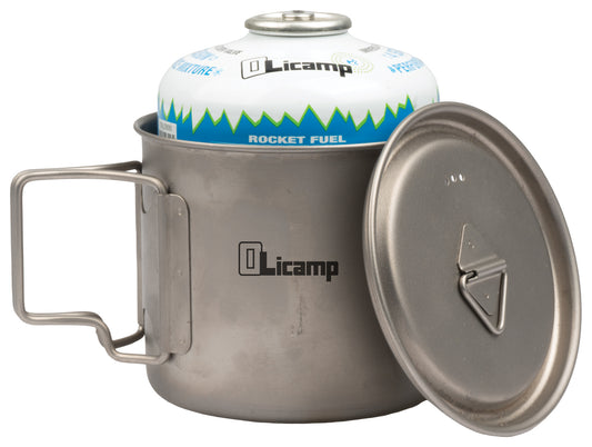 Olicamp Space Saver Titanium Mug with Lid – 550 ml