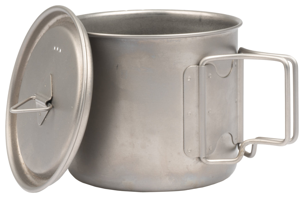 Olicamp Space Saver Titanium Mug with Lid – 550 ml