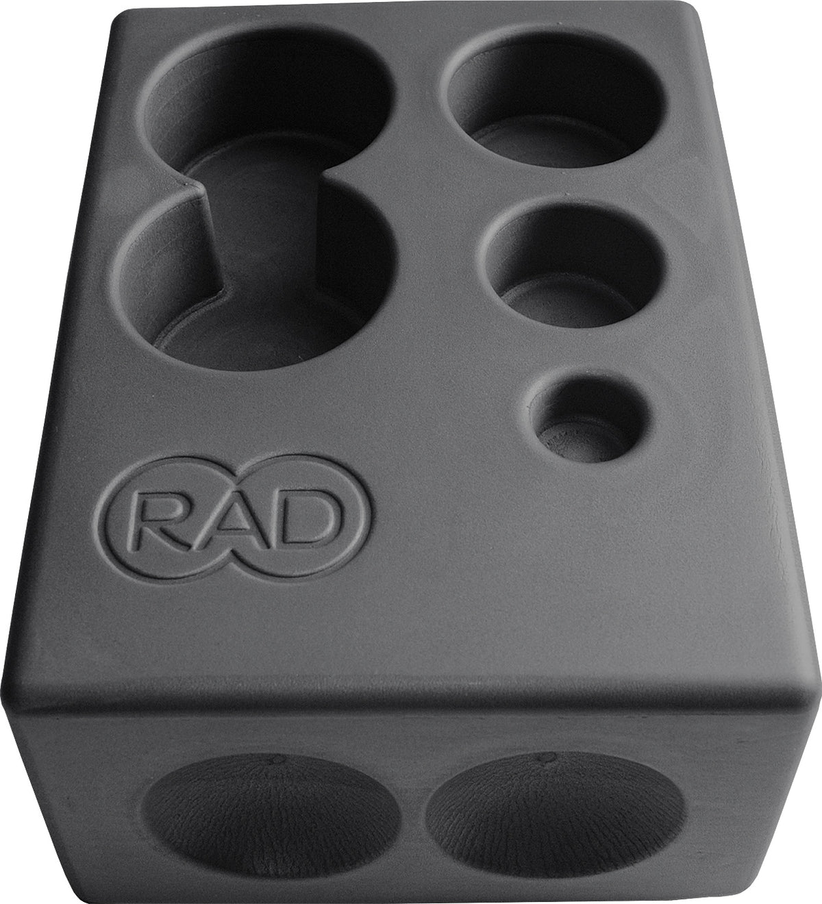 RAD Block grey massage tool support and storage accessory