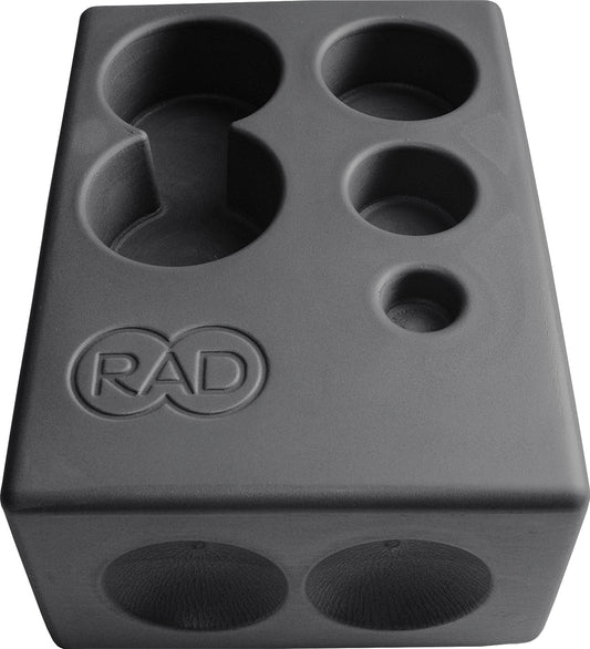 RAD Block grey massage tool support and storage accessory
