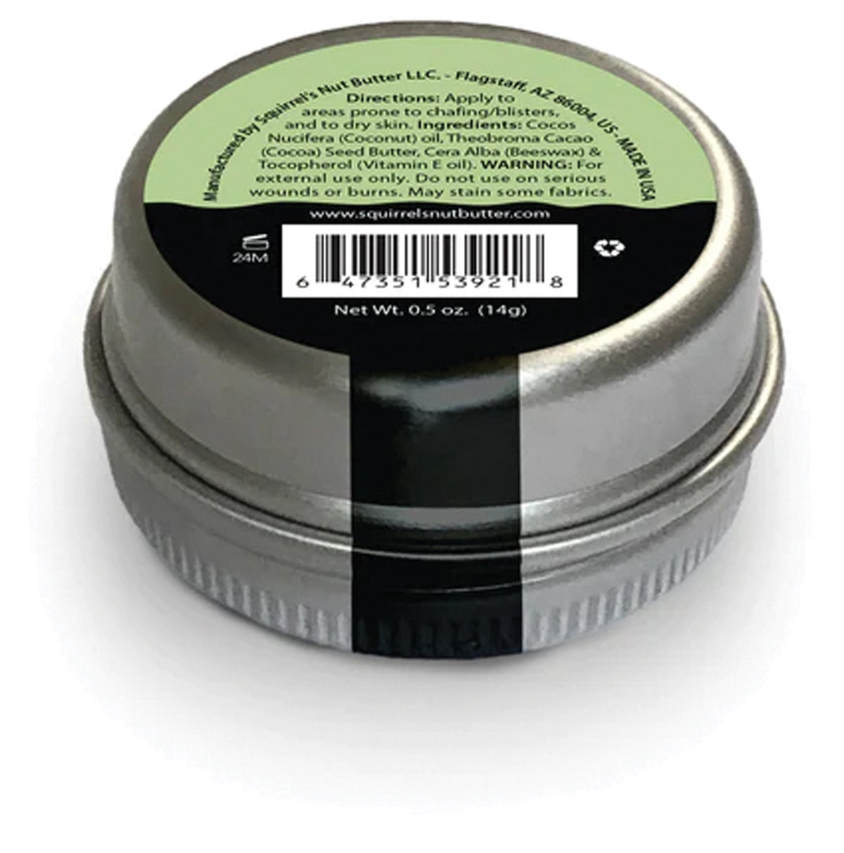 Squirrel's Nut Butter Anti-Chafe Tin - 0.5 oz