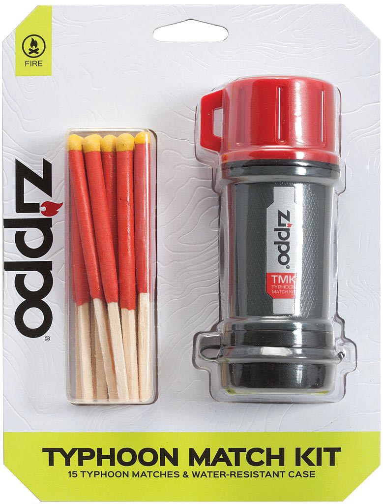 Zippo Typhoon Match Kit with 15 matches in packaging