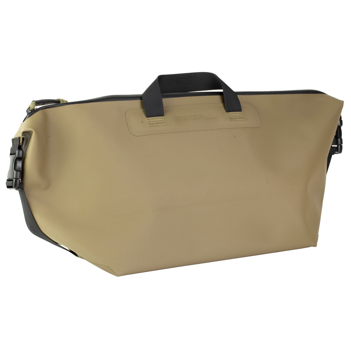 Flat Dark Earth Magpul DAKA Takeout Large bag, angled view with side buckles released