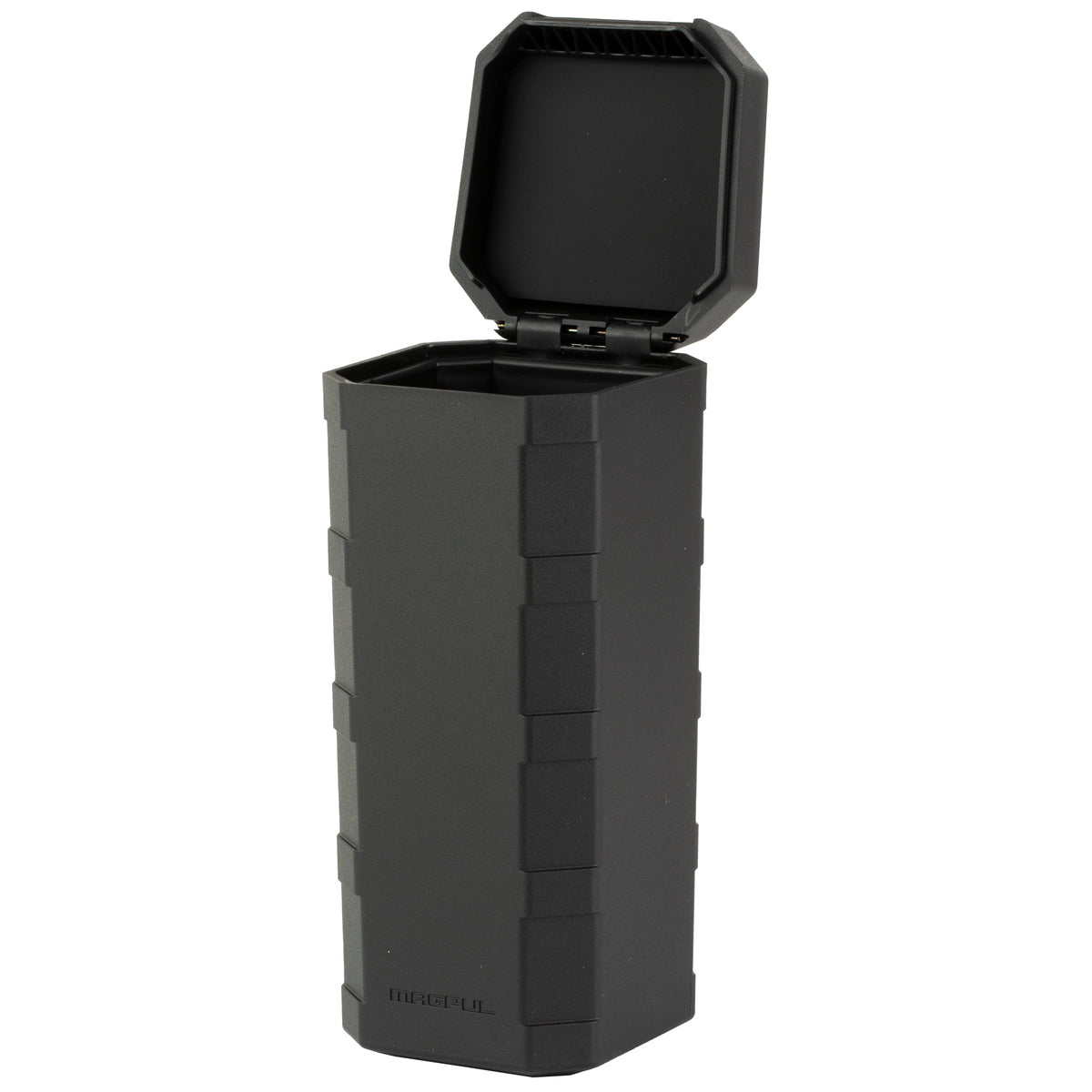 Black Magpul DAKA Can 2.0 upright with its lid open